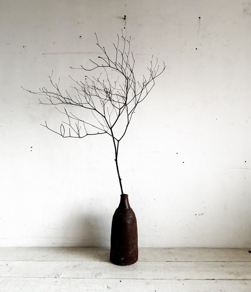 古い灯明皿 燭台 器 古道具 骨董 | Sputonic 削げが美しい古びた燭台