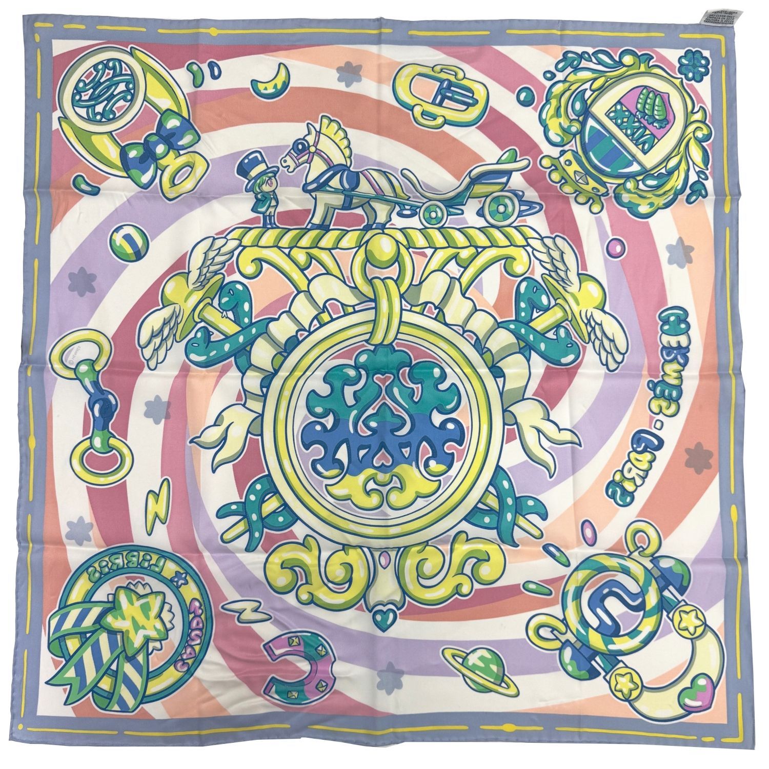 【シックで深みのある夜空色】HERMES カレ70 Candy Libris Candy Libris scarf 70 | Hermès Mainland China