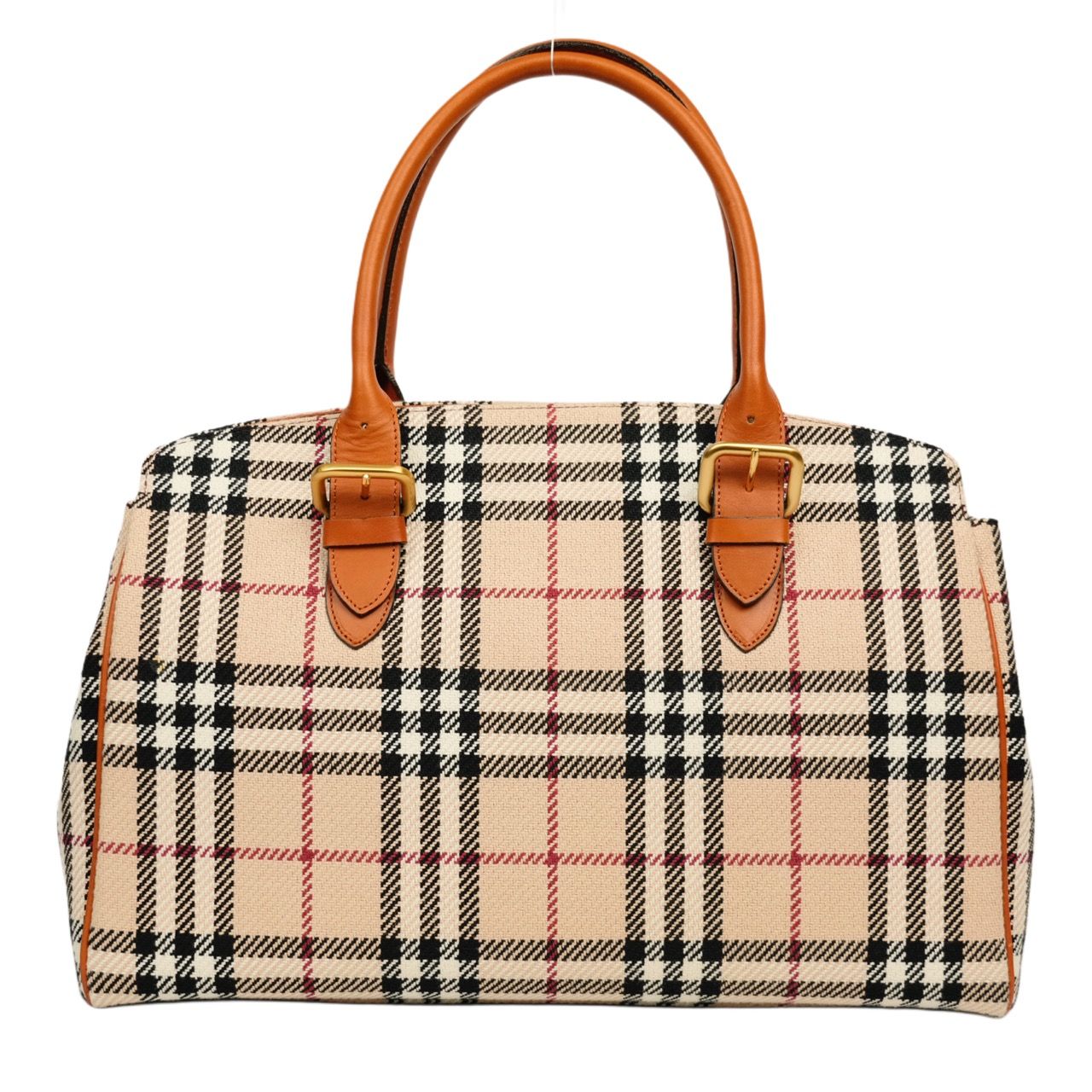 レディース BURBERRY バーバリー ノバチェック レザー ハンドバッグ 