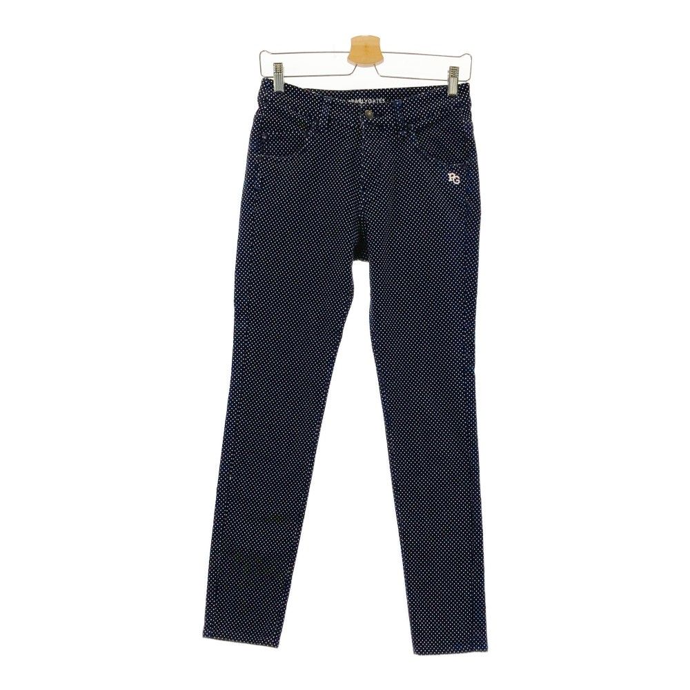 サイズ 0 PEARLY GATES パーリーゲイツ ストレッチ パンツ ドット柄 ブラック系 240101436248 ゴルフウェア レディース ストスト