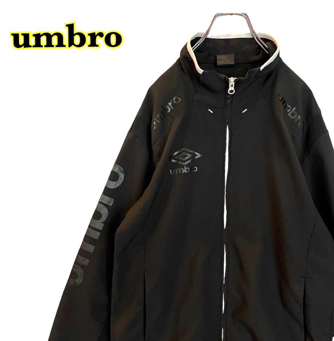 umbro アンブロ ウィンドブレーカー 黒 メンズ Mサイズ - メルカリ