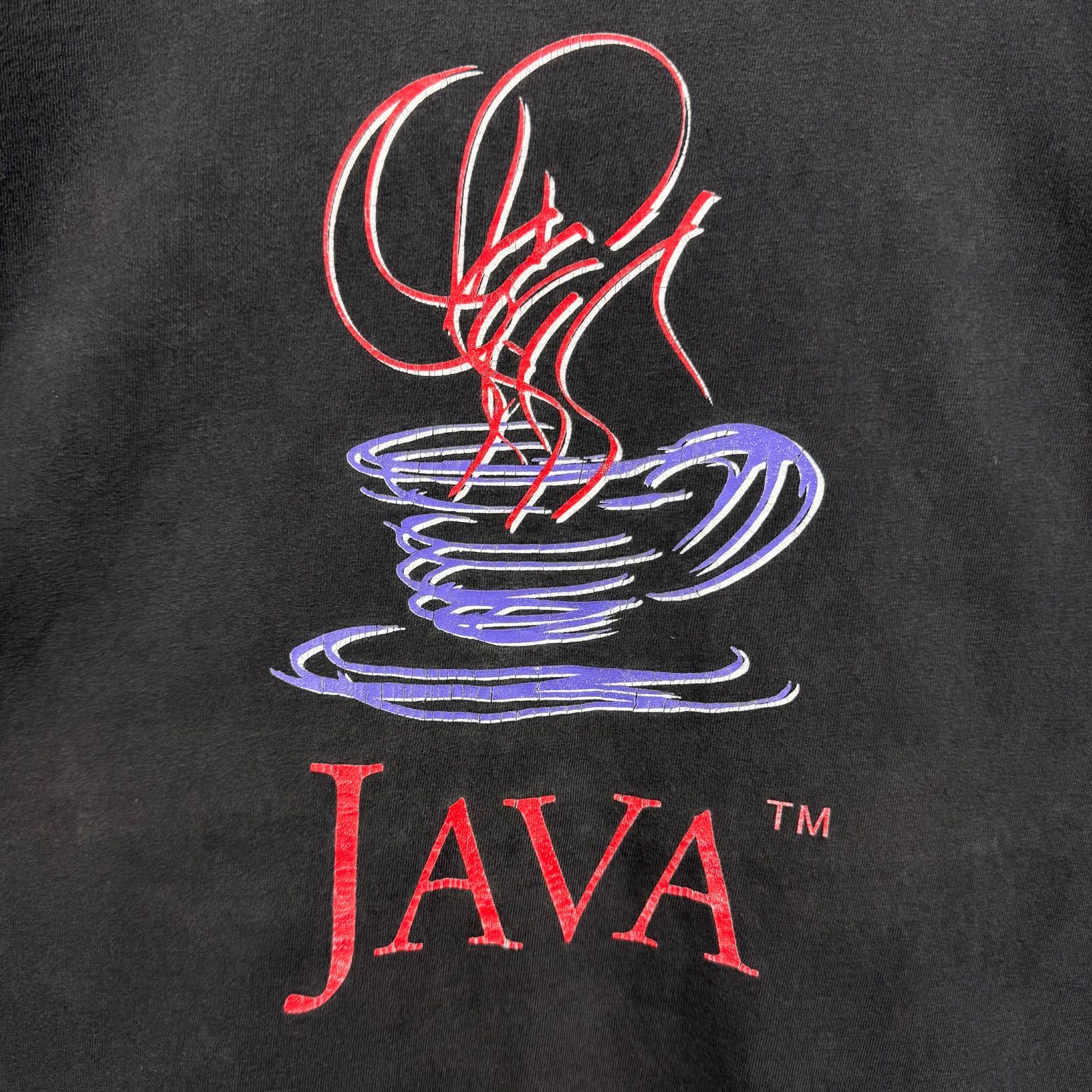 90s vintage JAVA Sun Microsystems Promo Print T-shirt Tee