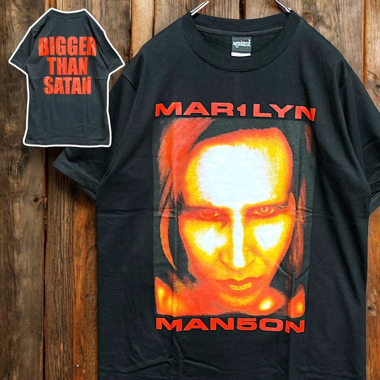 マリリンマンソン MARILYN MANSON 黒 Tシャツ tee ティーシャツ バンド
