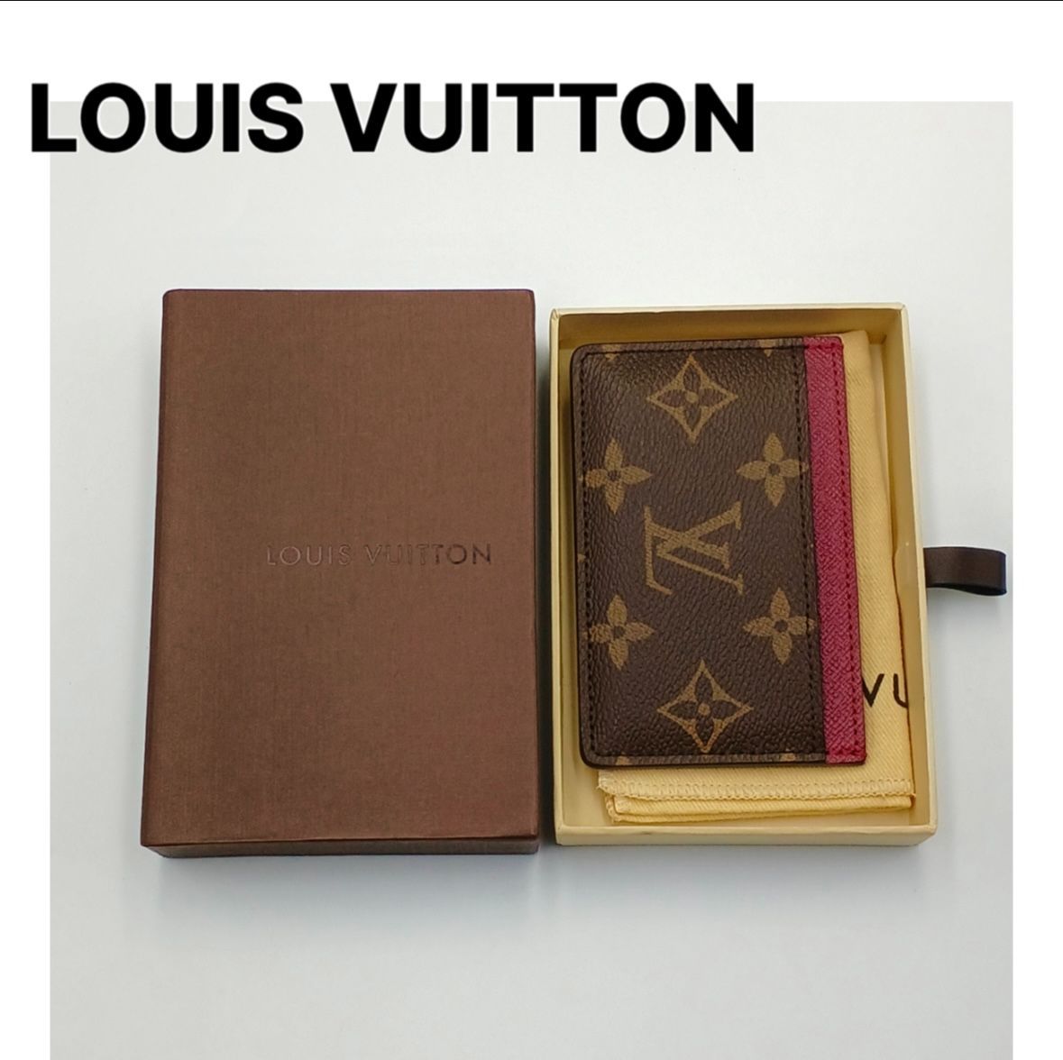 美品 ルイヴィトン ポルトガルト サーンプル モノグラム カードケース