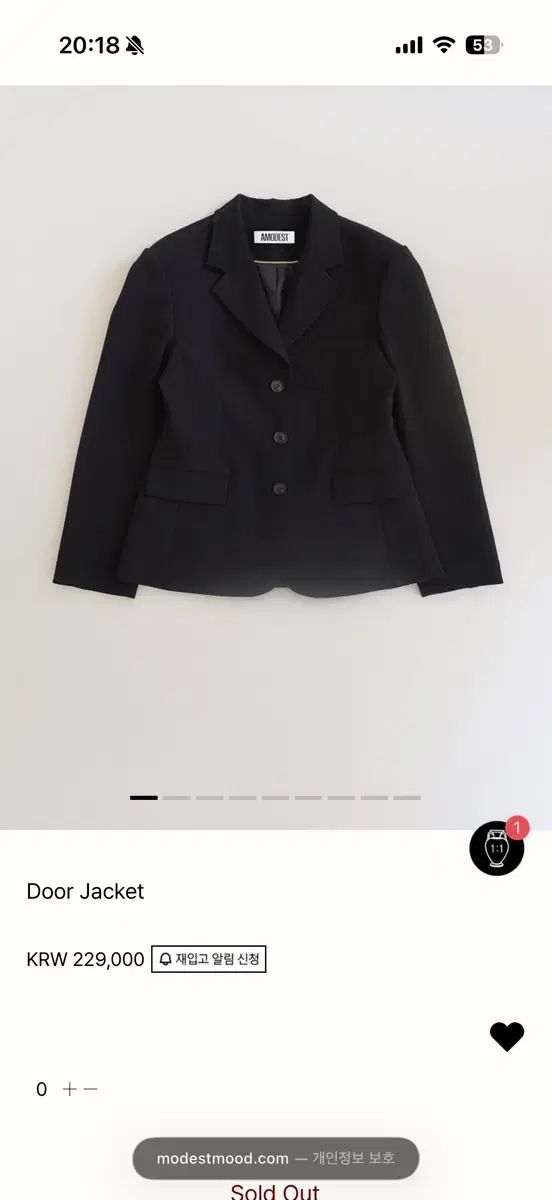 modestmood ドア セットアップ ジャケット スカート 1サイズ