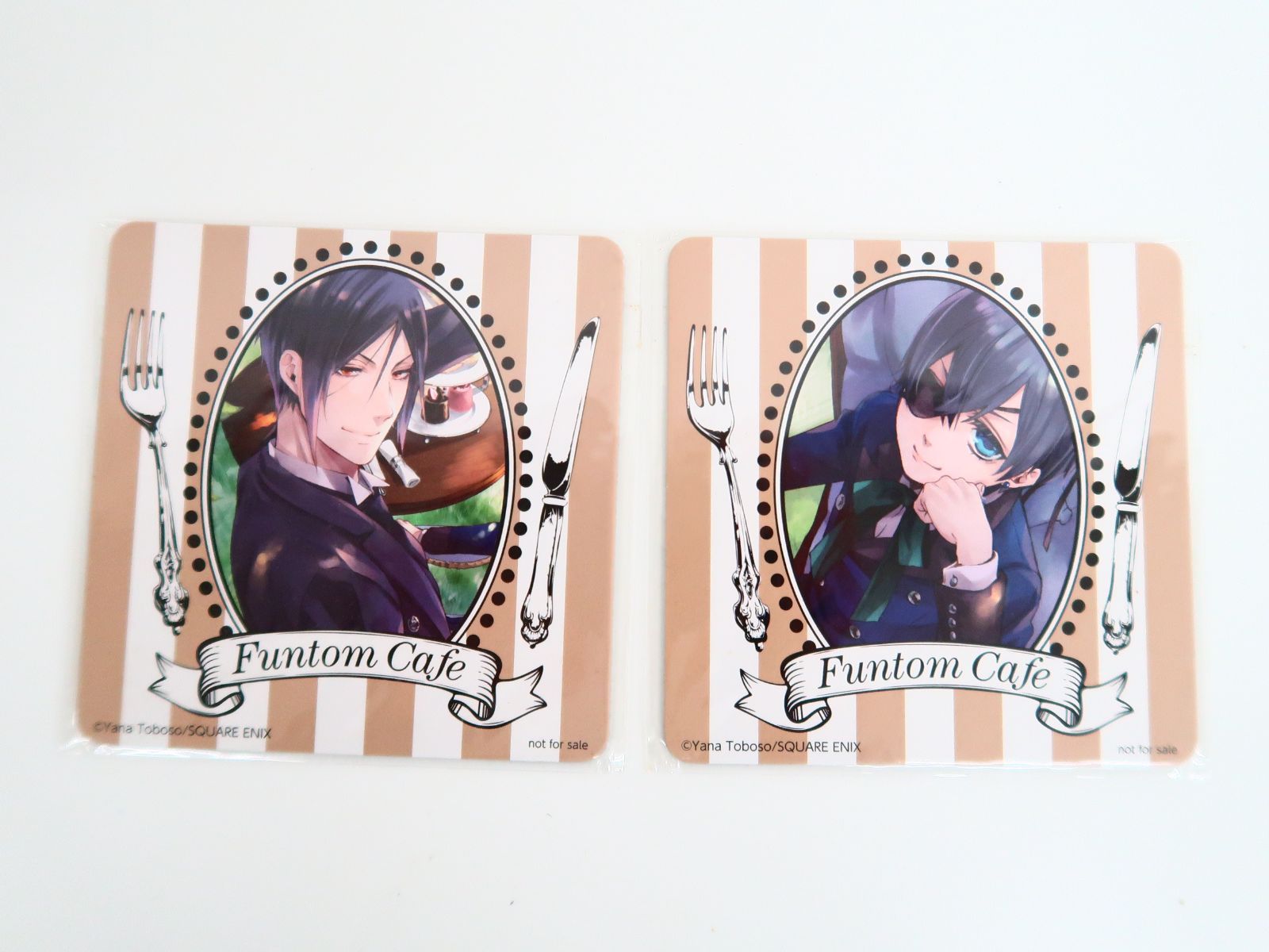 シエル/セバスチャン 黒執事 ファントムカフェ Funtom Cafe コースター