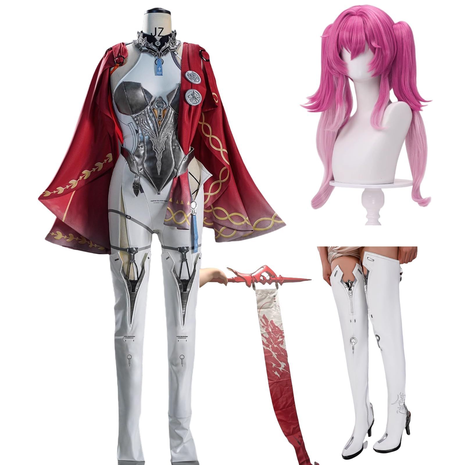 ♥ M 鳴潮 ルパ コスプレ衣装 靴とウィッグと道具 別売り 尾 小物付き 仮装 文化祭 イベント コスチューム ステージ服 cospla BJ0930ML04 ハロウィン