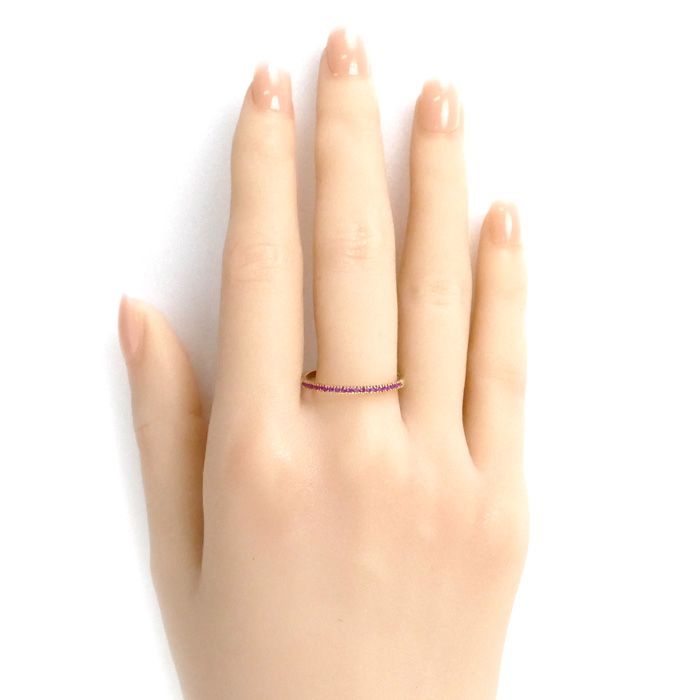 BELLESIORA K18 ハーフエタニティリング