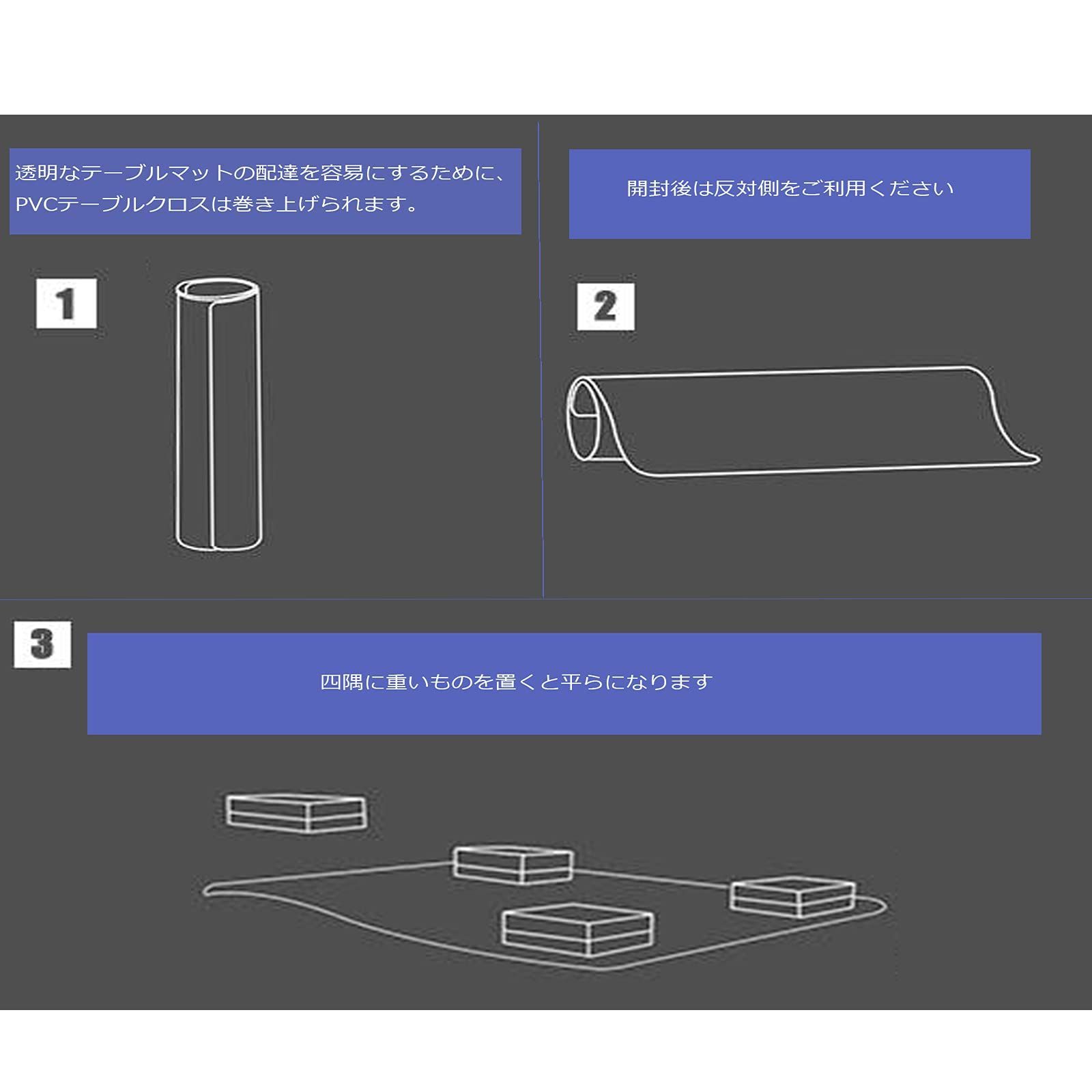 激安セール】ダイニングマット 透明 200X200cm 特大サイズ 床を保護