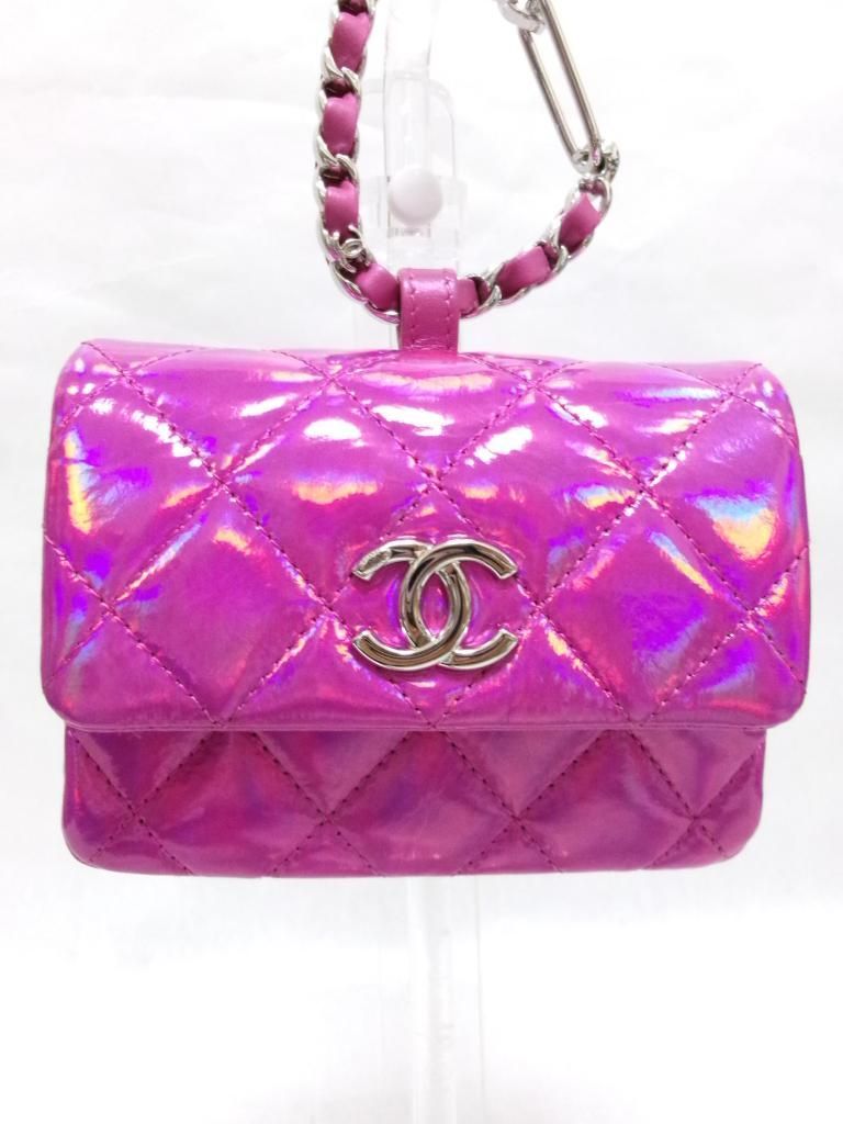 ♥ CHANEL シャネル アクセサリー チャーム ミニポーチ マトラッセ 送料込み 973740