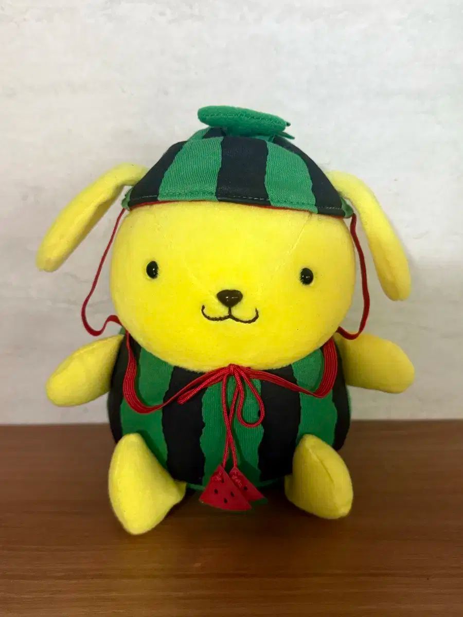 珍しい 日本 Sanrio サンリオ ポムポムプリン スイカ 古典 人形