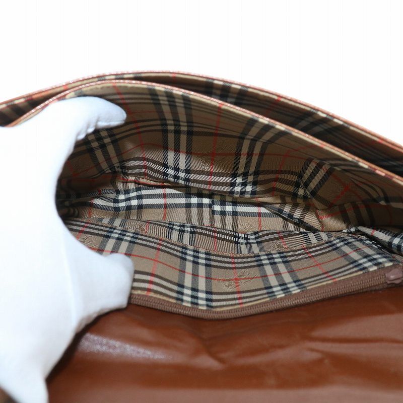 バーバリーズ Burberrys ショルダーバッグ レザー 裏地ノバチェック  