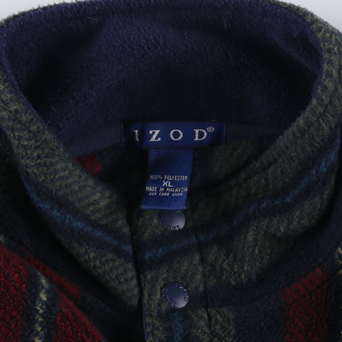 古着 IZOD アイゾッド ハーフジップジャケット Mサイズ プルオーバー