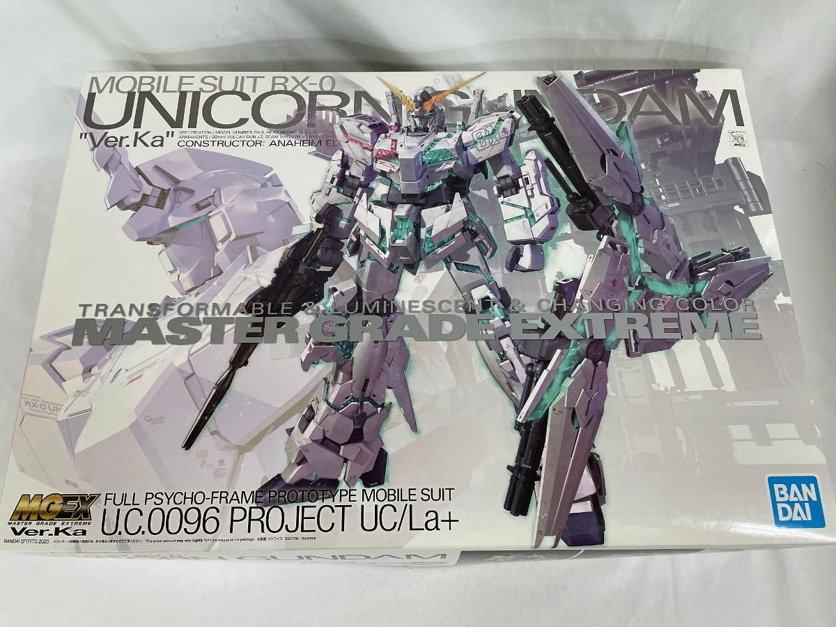 ♪【未開封】ユニコーンガンダム プラモデル 1/100 RX-0 MGEX