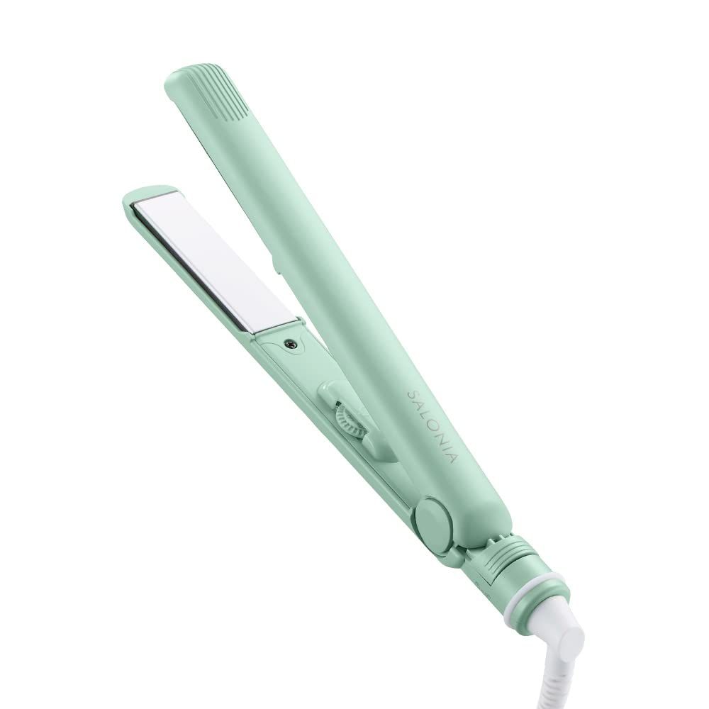 【2022年春夏限定】SALONIA(サロニア) ストレートヘアアイロン チリングリーン 24mm アイロン 家電 美容 美容家電 ヘアケア MAX230 プロ仕様