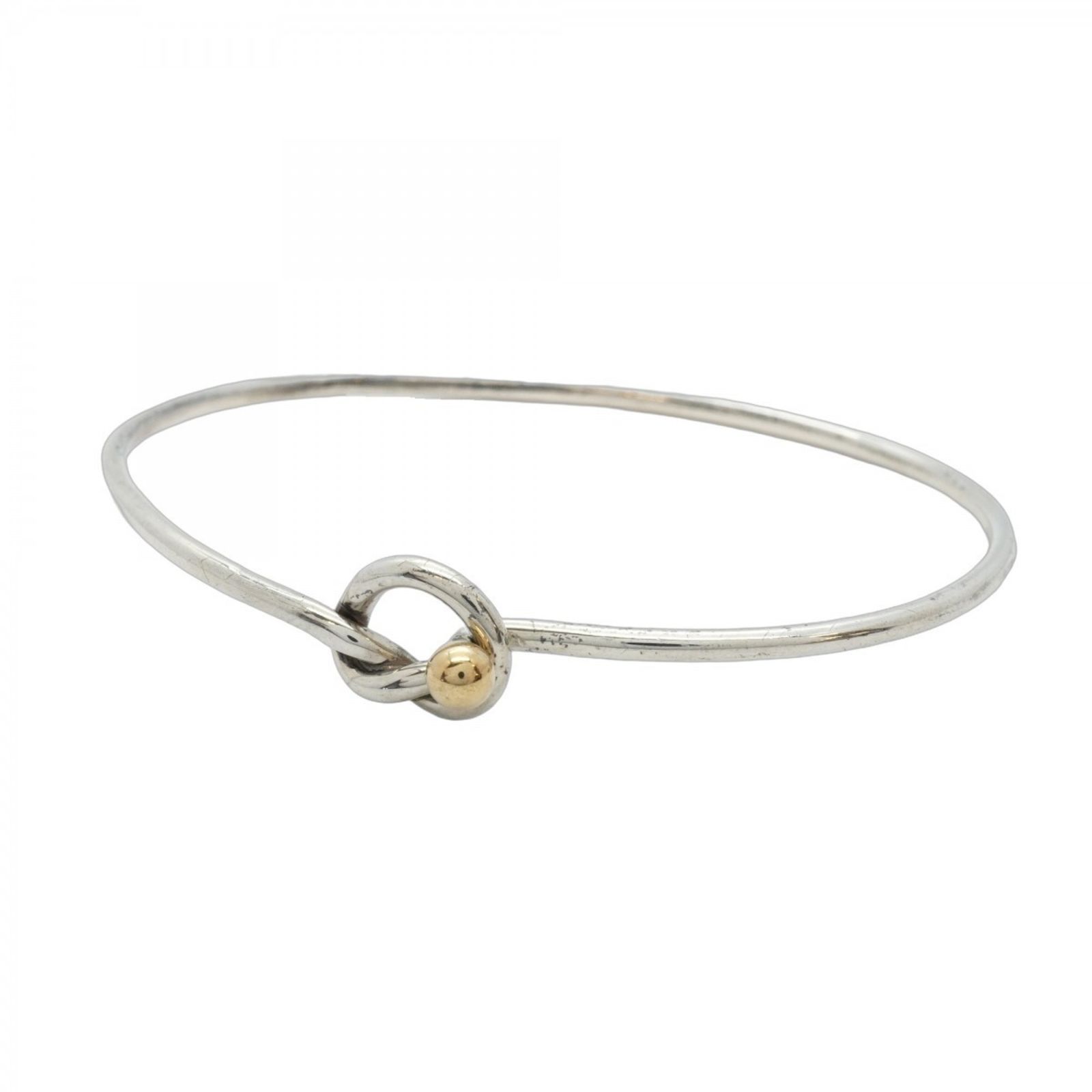 ティファニー バングル フック＆アイ18KYG イエローゴールド シルバー925 ティファニー(Tiffany) ティファニー バングル フック&アイ 18KYG