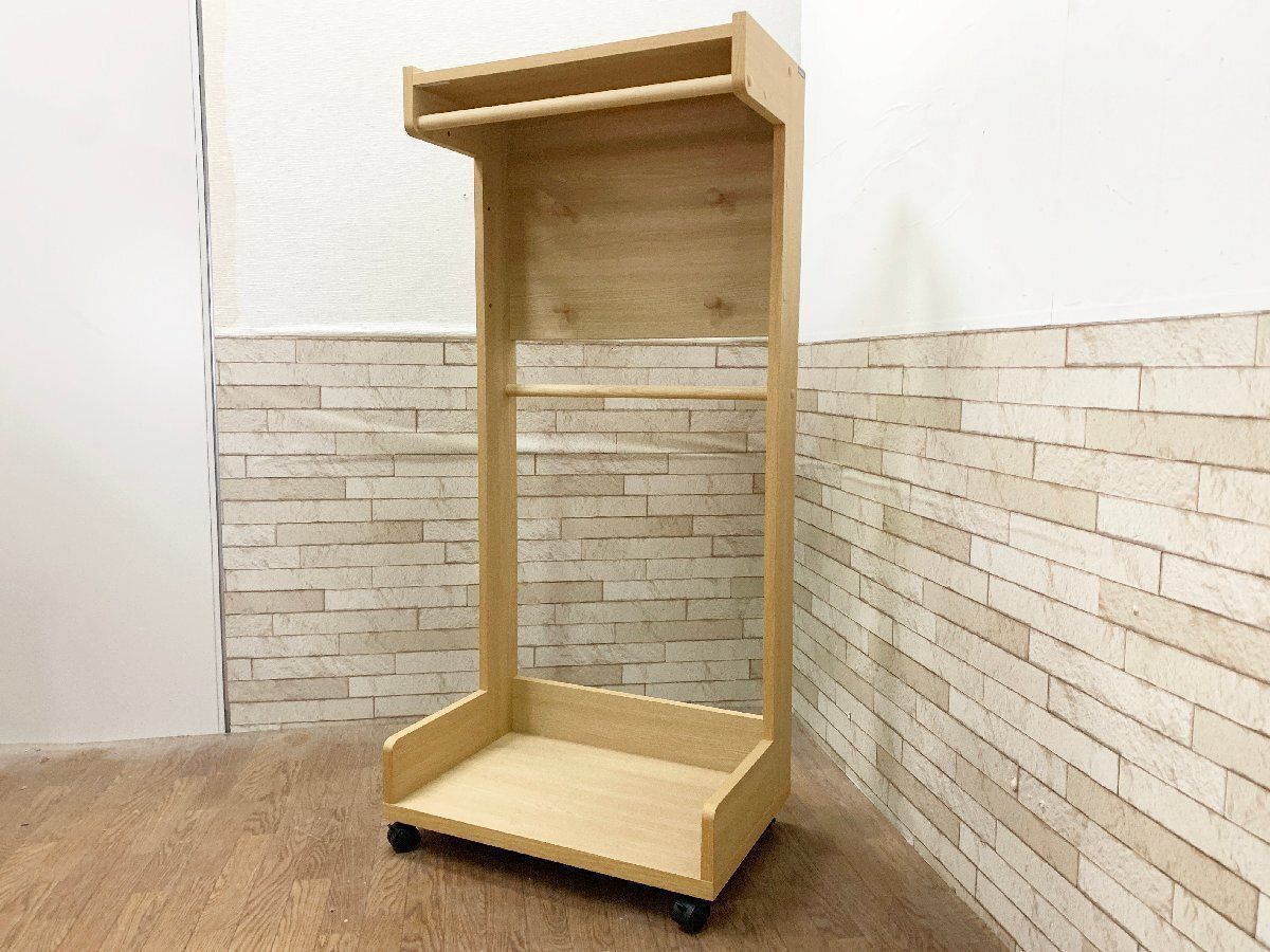 ◆カリモク karimoku ハンガーラック 子供部屋 キャスター付き AT5511 帽子掛け 洋服掛け 収納 家具 インテリア 畑945