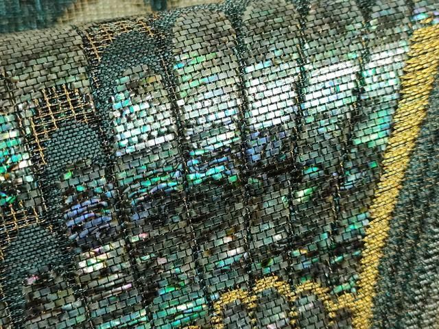 孔雀羽文 狩猟文