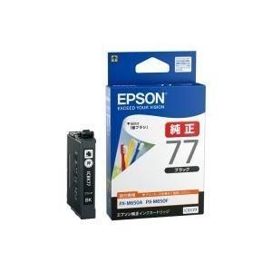 (業務用5セット) EPSON エプソン インクカートリッジ 純正 〔ICBK77〕 ブラック(黒)
