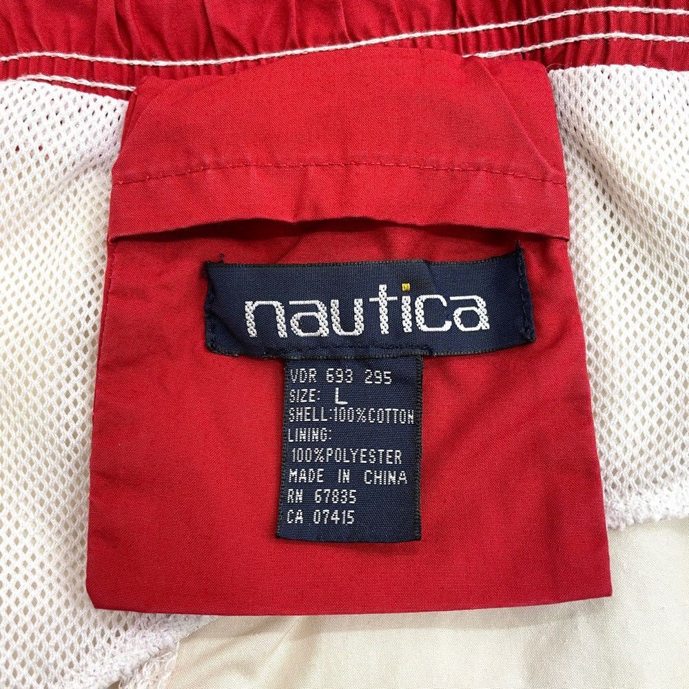 Nautica ハーフジップ ニット 刺繍 トリコロール - トップス