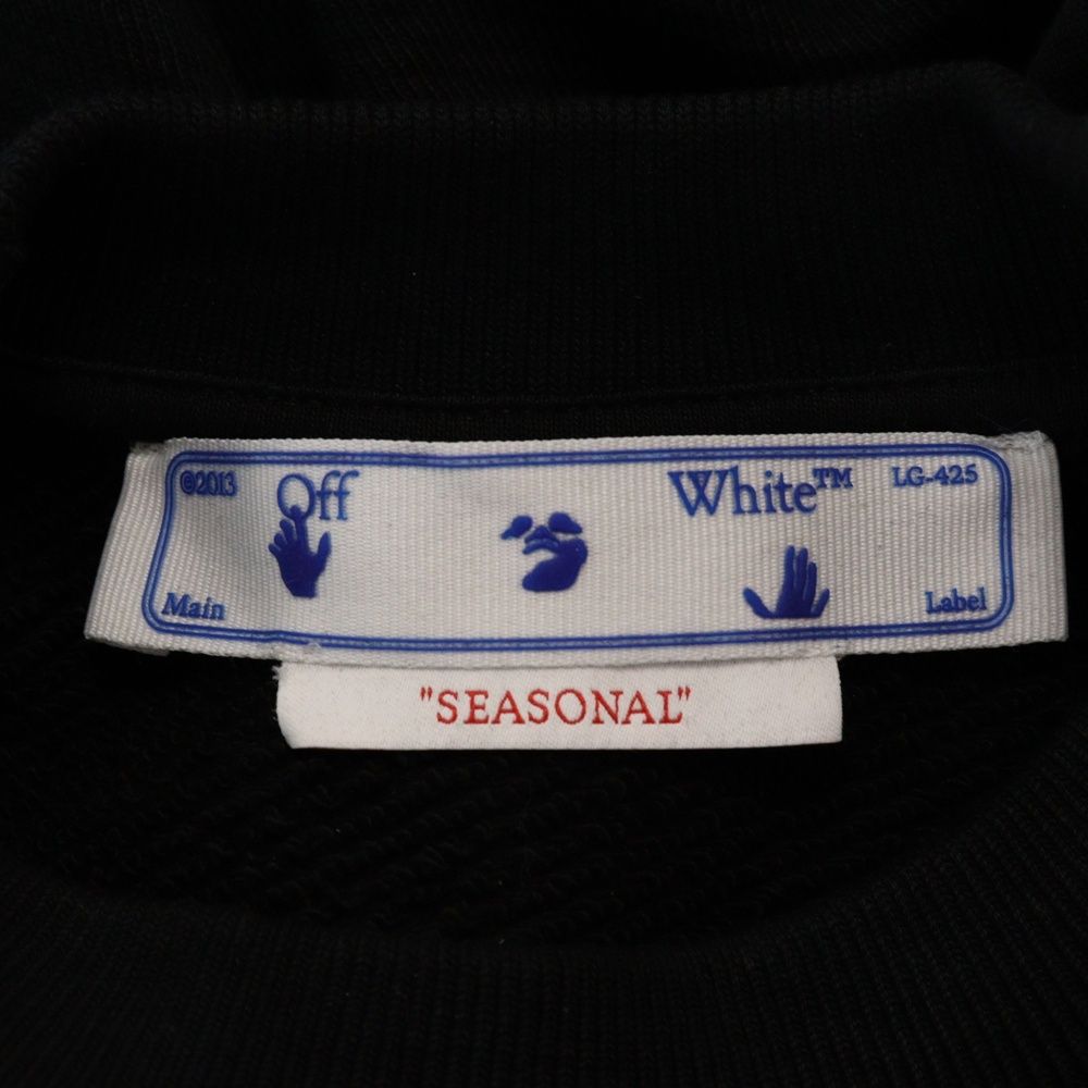 OFF-WHITE (オフホワイト) 23SS ロゴ刺繍 スウェット クルーネック  