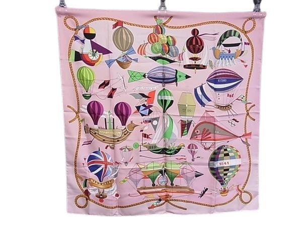 HERMES エルメス スカーフ カレ90 大空の狂気 LES FOLIES DU CIEL