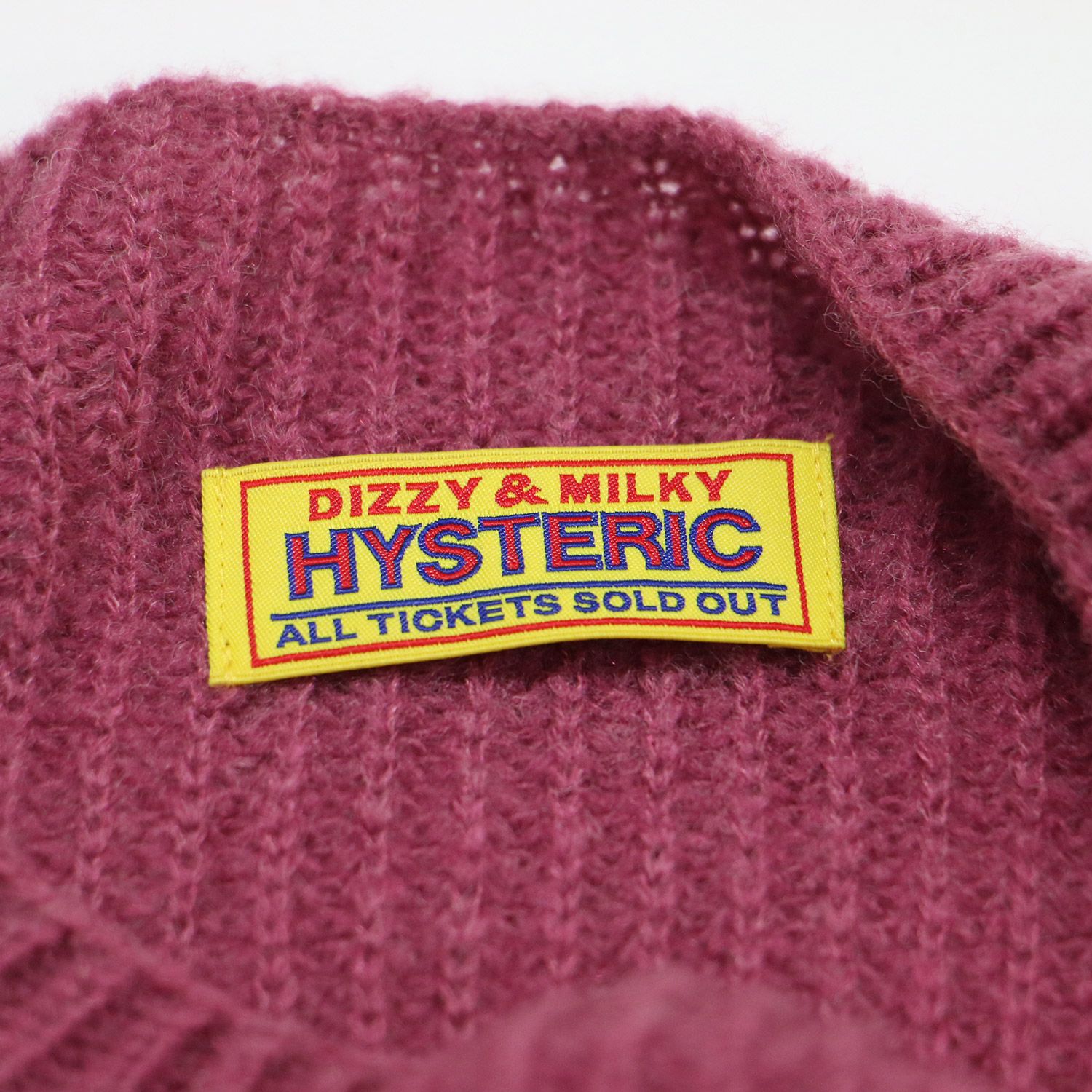 HYSTERIC GLAMOUR ヒステリックグラマー ニット ピンク サイズ:FREE