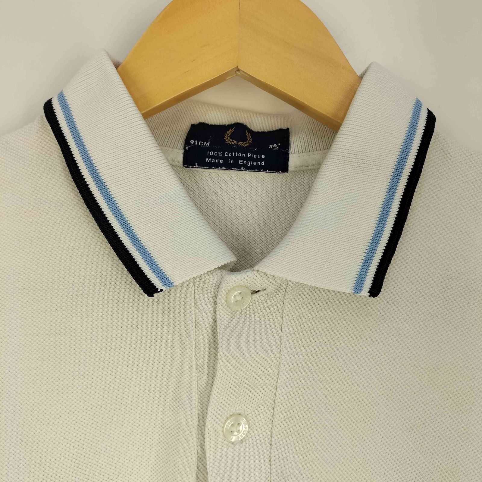 【大人気】fred perry ポロシャツ 古着 人気 鹿の子 イングランド製 フレッドペリー FRED PERRY イングランド製 ロゴ刺繍 鹿の子