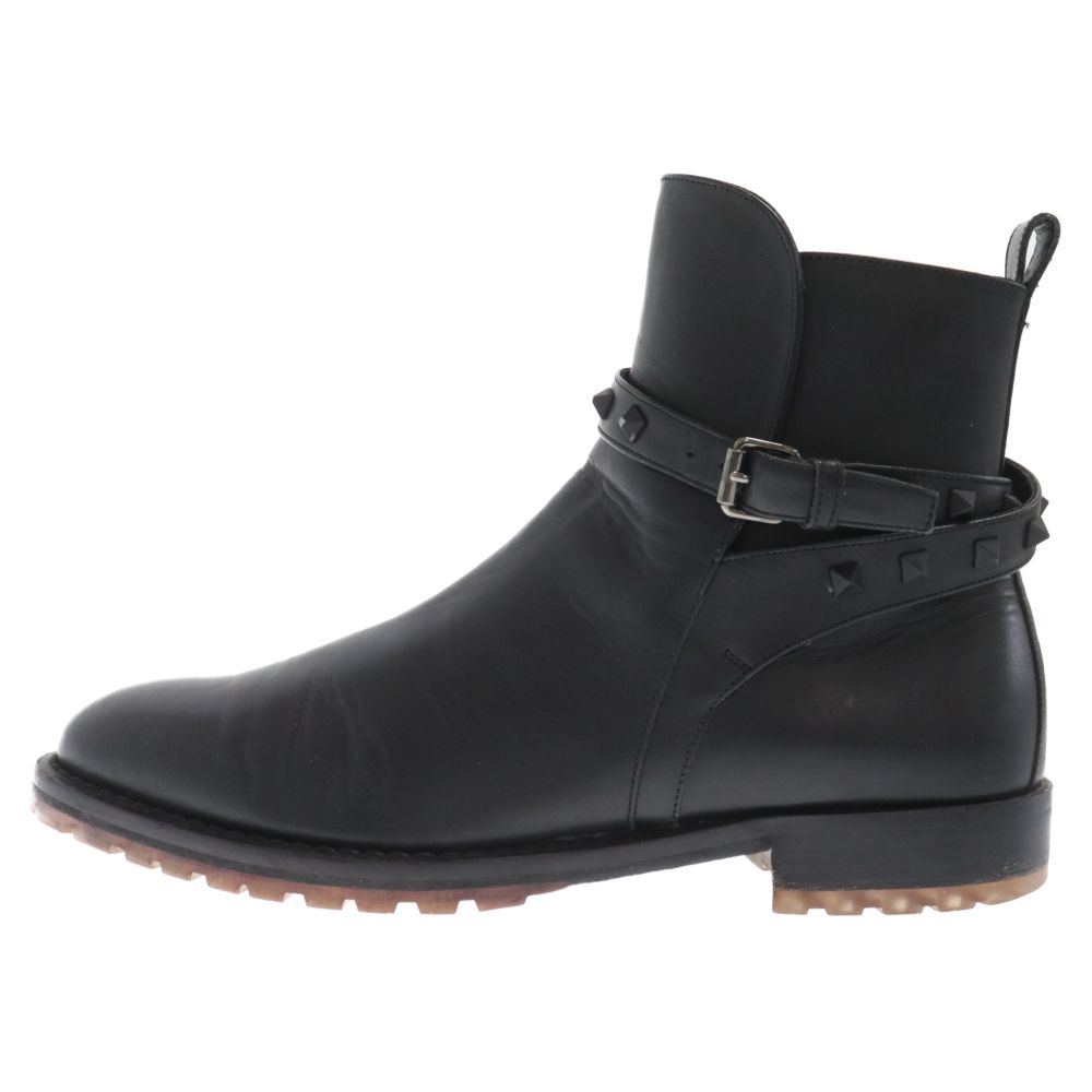 VALENTINO (ヴァレンチノ) Rockstud Leather Chelsea Boot ロック