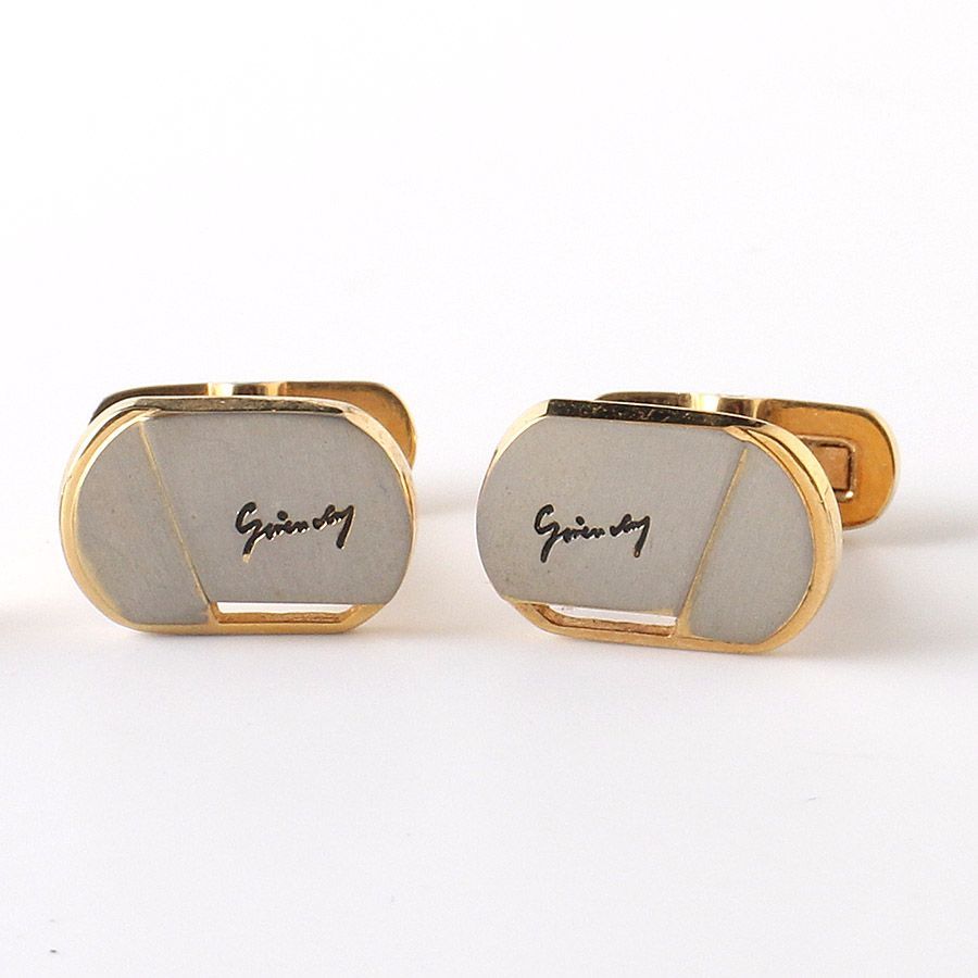 M18647 美品 GIVENCHY ジバンシィ Gロゴ タイピン カフスボタン セット