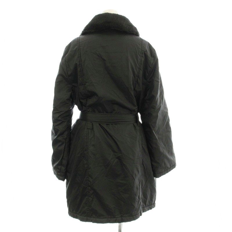【美品】スポーツマックス　ムートンコート　ロング　ハイネック　ブラック　黒　40 ムートンコート（ブラック/黒色系）ファッション通販 - ZOZOTOWN
