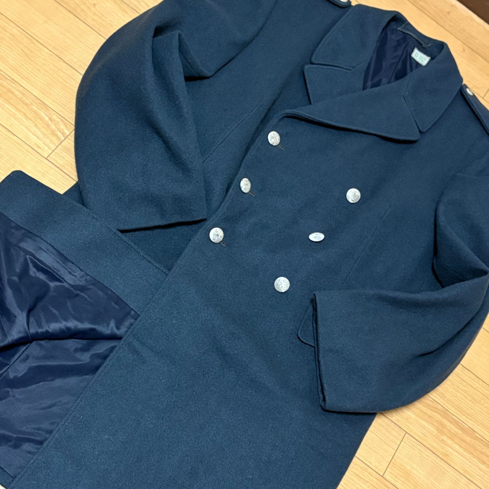 60s スウェーデン軍 ミリタリーコート D92 ダブルブレスト ヘビー