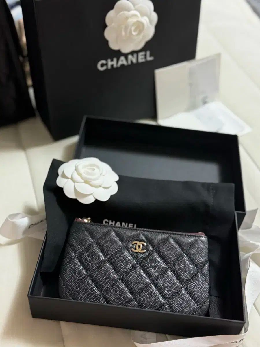 Chanel シャネル キャビア ミニ ポーチ 金具