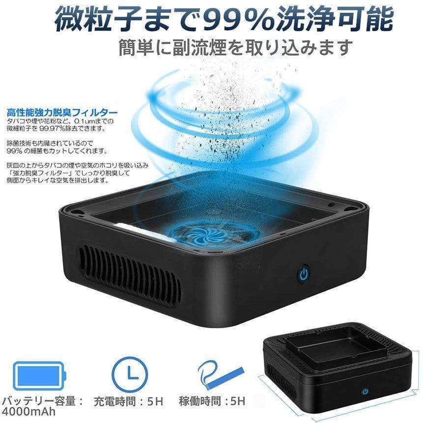 高性能活性炭フィルター搭載