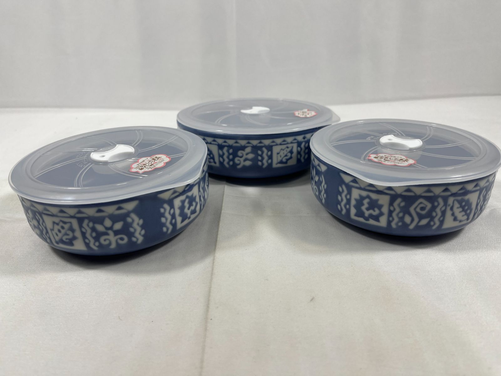 詳細不明 焼物 SHADDY シャディ陶器 エスニッククリーフ レンジパック 5点