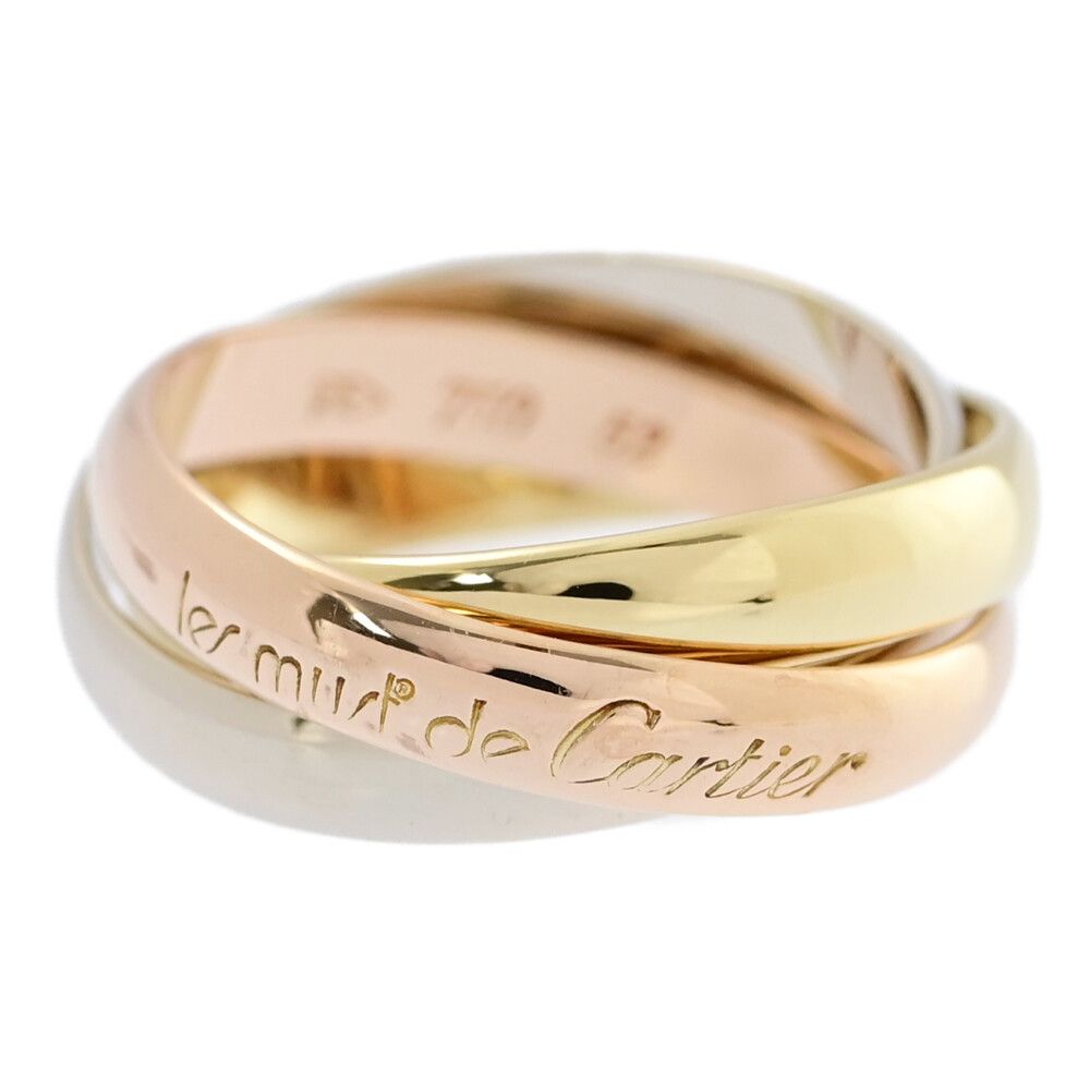 Cartier カルティエ トリニティドゥカルティエリング 指輪|K18Y W P|750 3 -7.7g|12号| 52|ゴールド|プレゼント|記念日 ♀ S レディース 556032