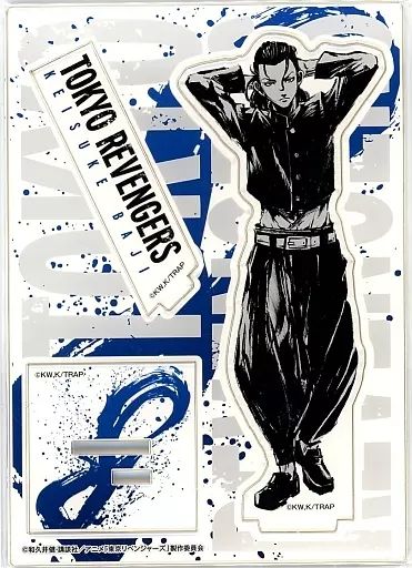 中古】アクリルスタンド・アクリルパネル 場地圭介 墨絵 アクリル