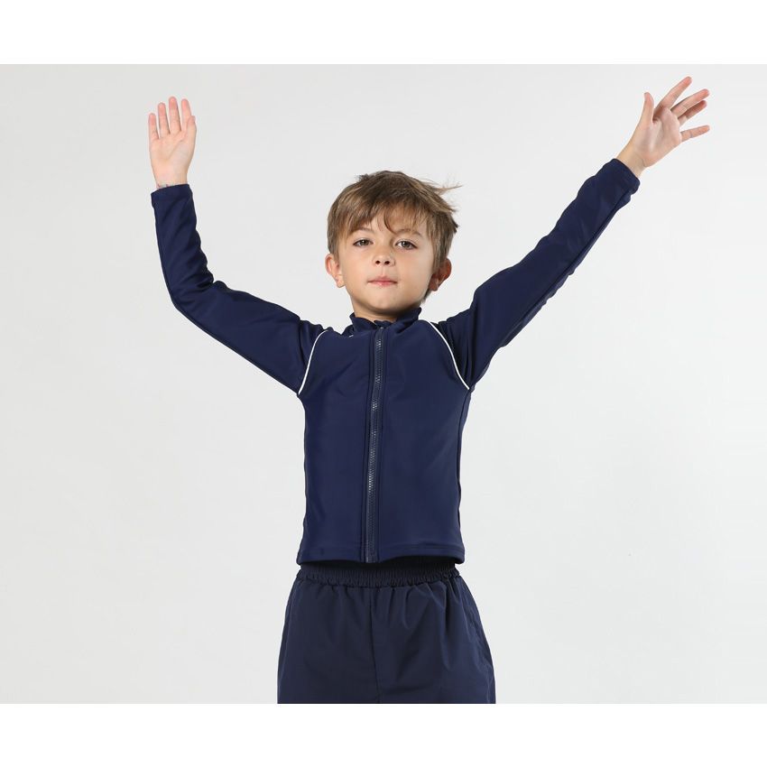 スクール水着 ネイビー×ホワイト zc80571】 男の子 女の子 セパレート