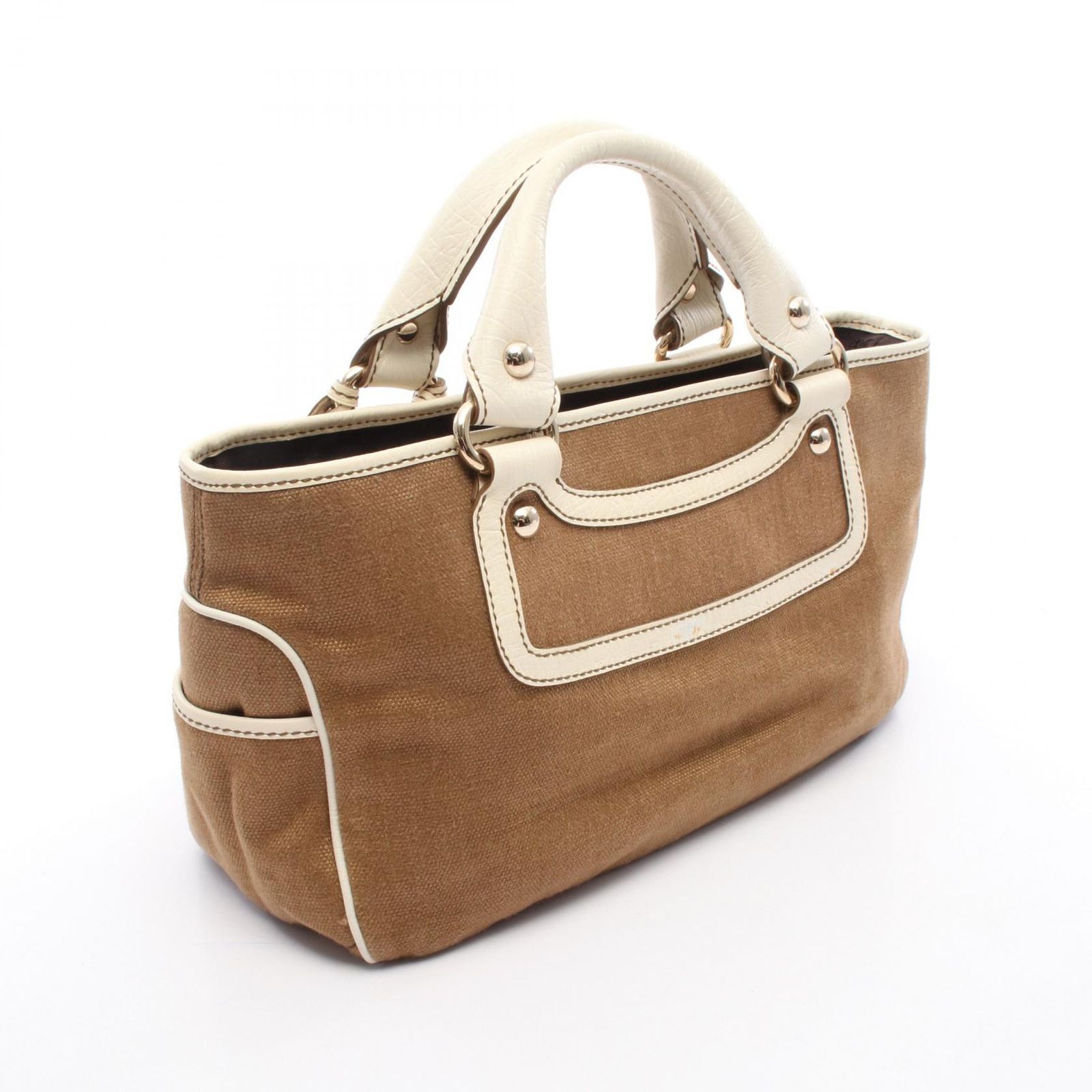 セール　CELINE セリーヌ　ブギーバッグ　レザー ハンドバッグ　ベージュ CELINE - セール CELINE セリーヌ ブギーバッグ レザー
