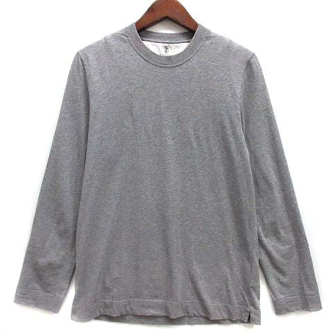 ★ Brunello Cucinelli 長袖カットソー グレー 高級ブランド ブルネロクチネリ BRUNELLO CUCINELLI コットン ジャージー 長袖 T