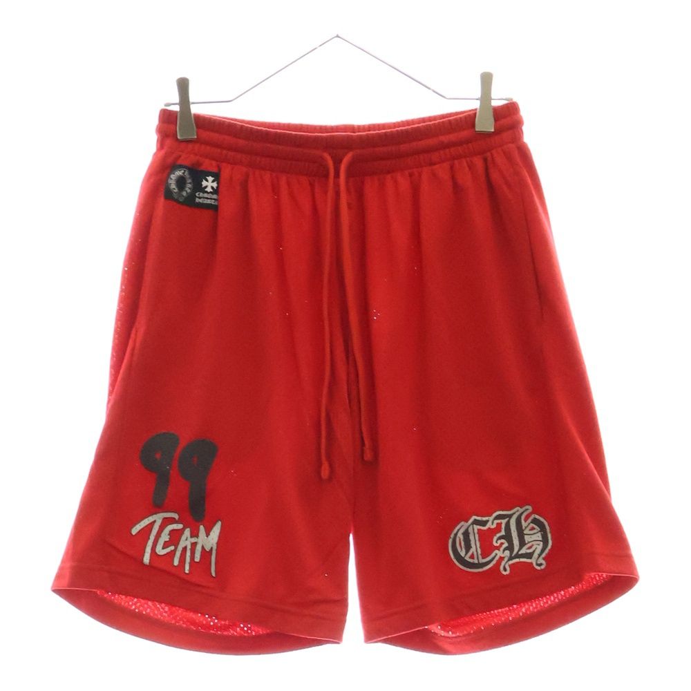CHROME HEARTS クロムハーツ × MATTY BOY MESH HALF PANTS マッティボーイ CHロゴプリント メッシュハーフパンツ ショーツ レッド