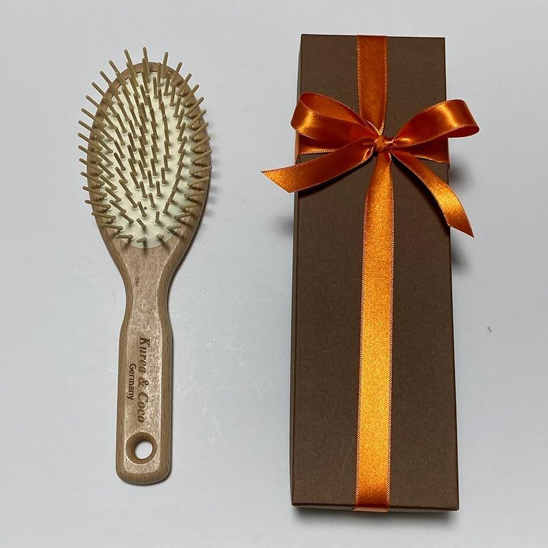 ドイツ製 ウッドピン ヘアブラシ 痛くない 頭皮にやさしい ヘアブラシ #プレゼント におすすめ！【コフレ】 1