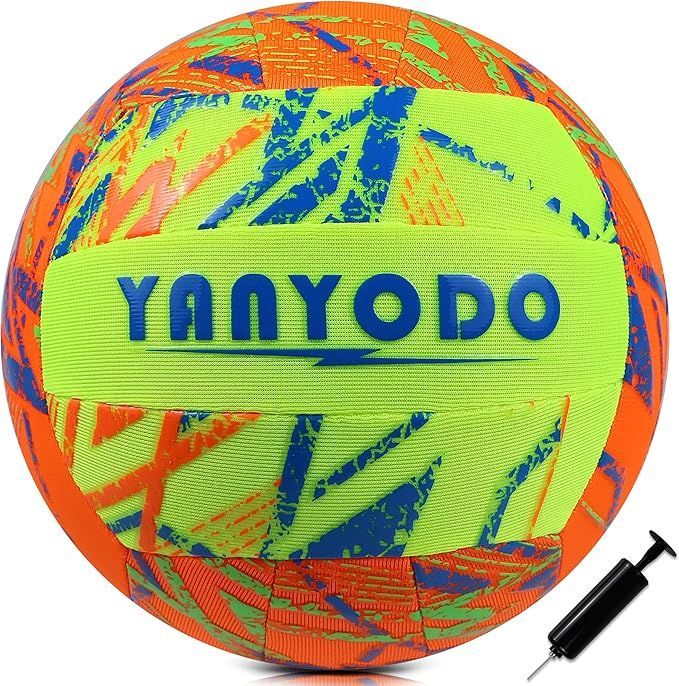 YANYODO 軽量 シリコン 5号 バレーボール 大人と子供 屋内および屋外のスイミングプール ビーチ 防水 軽量化 快適感触 家族 友人との楽しみゲームパーフェクト