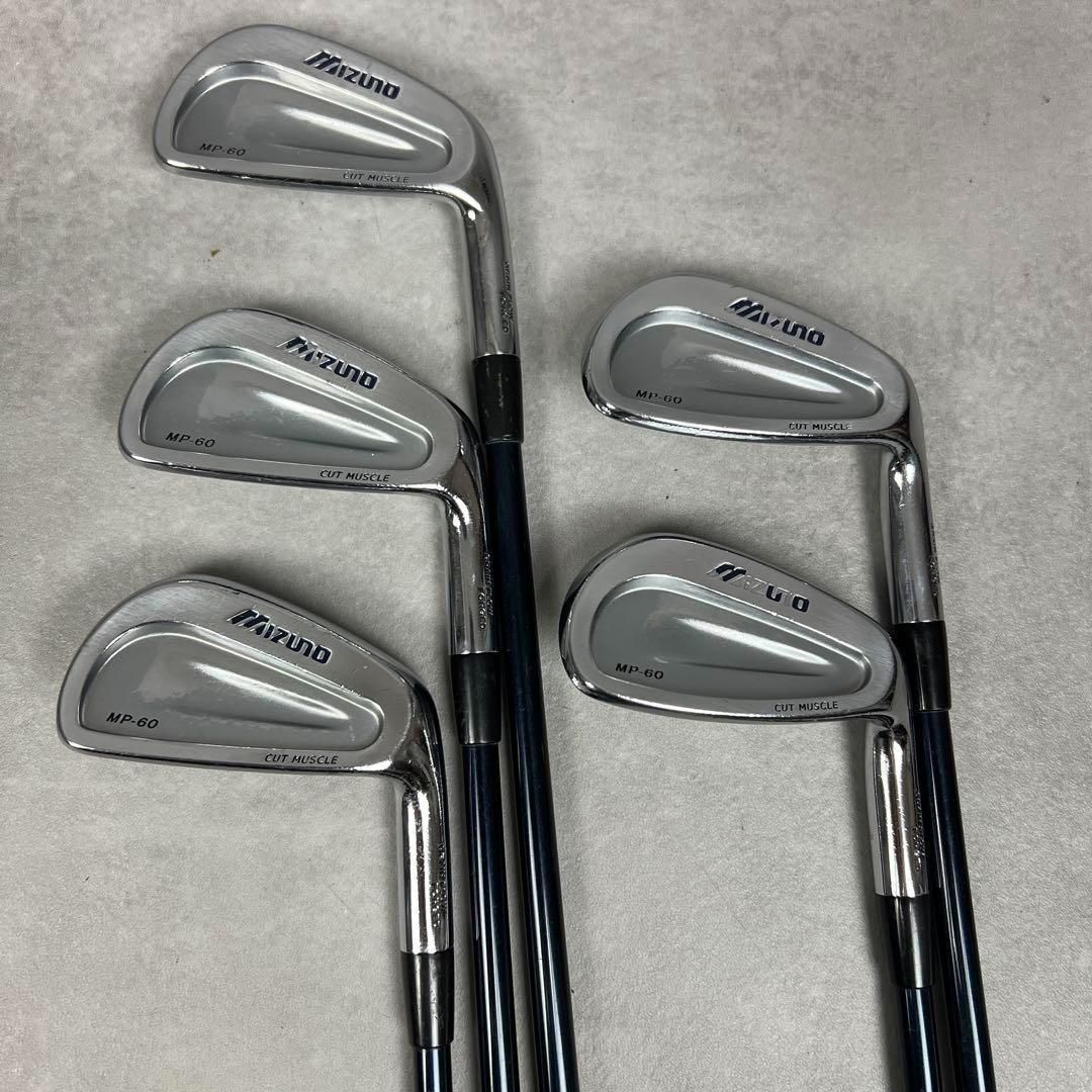 ミズノ MP-60 メンズゴルフマッスルアイアン5本セット 右 男 カット 25S9070HO0055