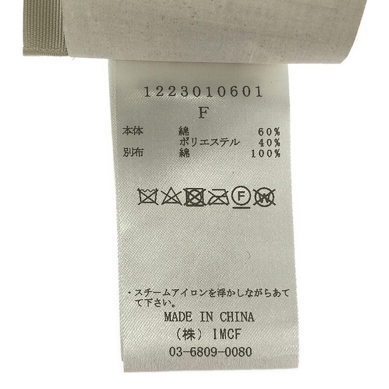 【美品】  HAENGNAE / ヘンネ | SHUMAI BALOON TOP フリル ギャザー 異素材ドッキング ノースリーブ トップス | F | ブラック | レディース 美品】 HAENGNAE / ヘンネ | SHUMAI BALOON TOP フリル ギャザー