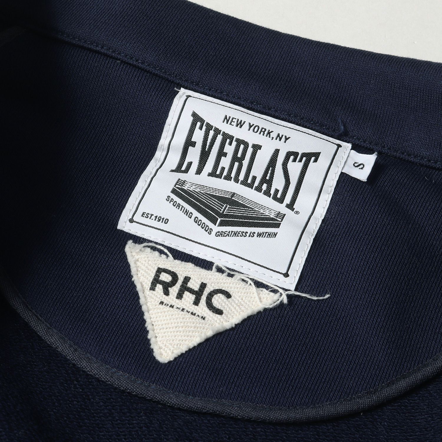 ★限定 RHC(ロンハーマン)×EVERLASTコラボ スウェット ロンハーマン EVERLAST スウェット ガウンコート RHC ネイビー S