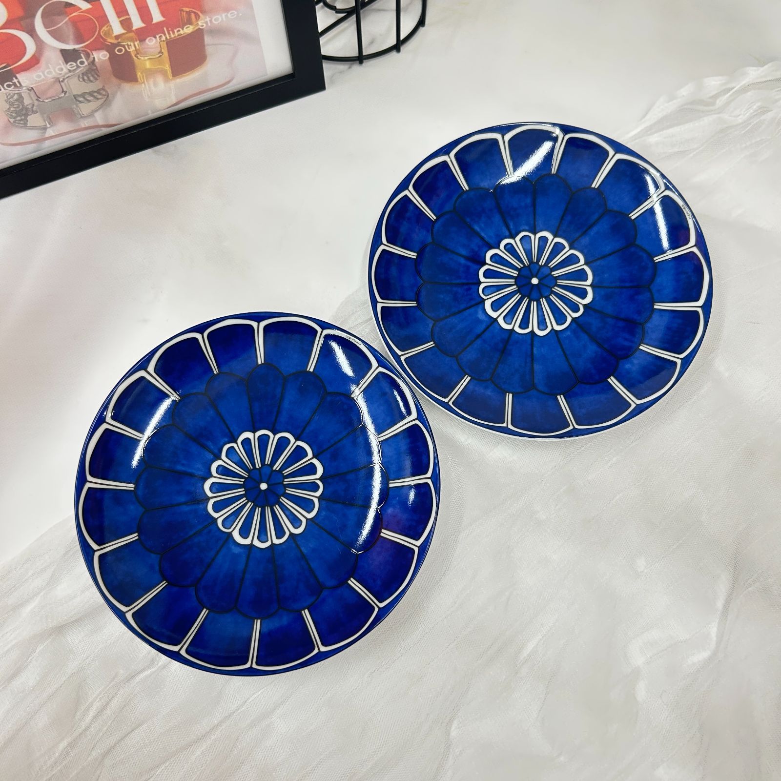 HERMES エルメス ブルーダイユール パンプレート 2枚セット HERMES - 【新品 未使用】エルメス ブルーダイユール パン