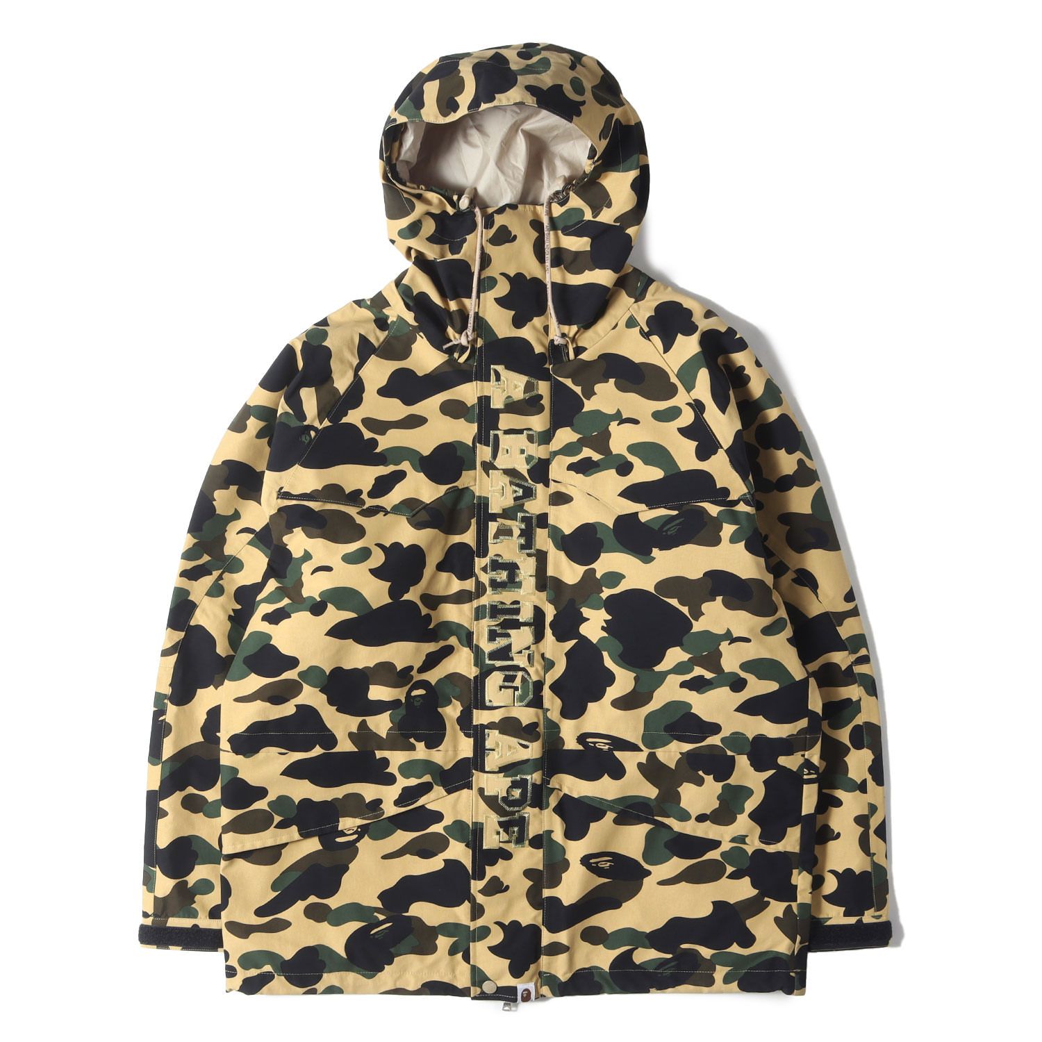 希少00s-BAPEエイプ　ブルゾン A BATHING APE ア ベイシング エイプ ジャケット イエローカモ