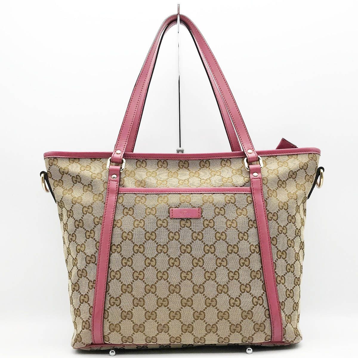 美品 GUCCI グッチ GGキャンバス トートバッグ ショルダーバッグ ...