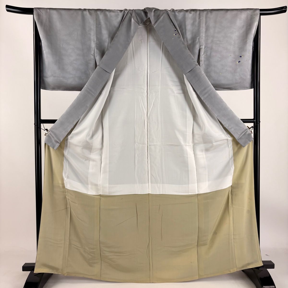 平和屋着物□訪問着 型染め 草花文 正絹 逸品 DAAW2526ma